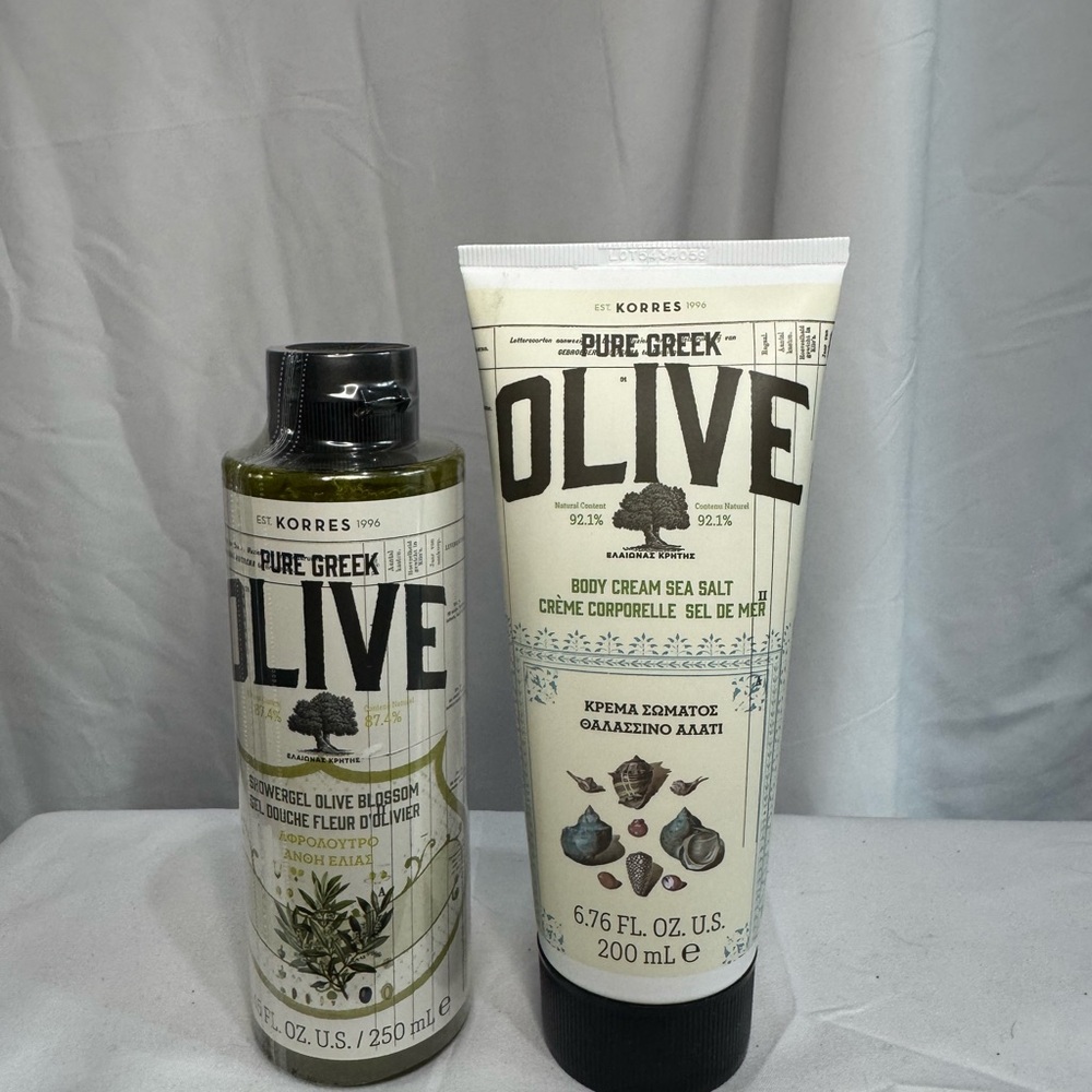 Korres Pure Greek Olive Body Cream and Shower Gel Set
